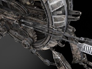 Star Wars Genreal Grievous Wheel Bike Modèle 3D