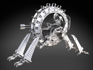 Star Wars Genreal Grievous Wheel Bike Modèle 3D