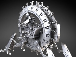 Star Wars Genreal Grievous Wheel Bike Modèle 3D