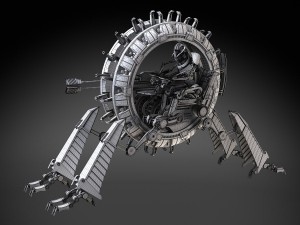 Star Wars Genreal Grievous Wheel Bike Modèle 3D