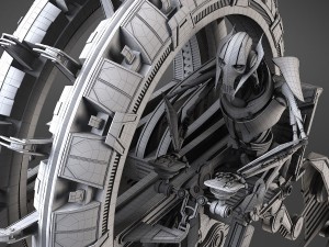 Star Wars Genreal Grievous Wheel Bike Modèle 3D