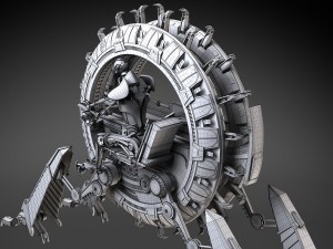 Star Wars Genreal Grievous Wheel Bike Modèle 3D