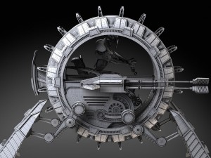 Star Wars Genreal Grievous Wheel Bike Modèle 3D