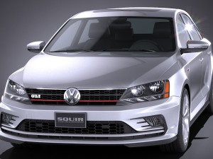 Volkswagen Jetta GLI 2017 USA 3D Модель