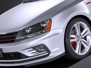 Volkswagen Jetta GLI 2017 USA 3D Модель