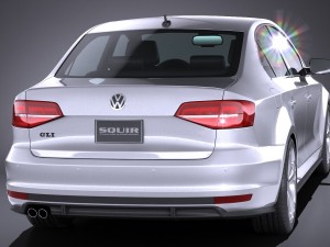Volkswagen Jetta GLI 2017 USA 3D Модель