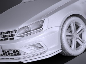 Volkswagen Jetta GLI 2017 USA 3D Модель