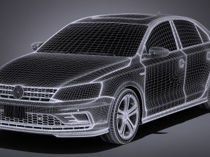 Volkswagen Jetta GLI 2017 USA 3D Модель