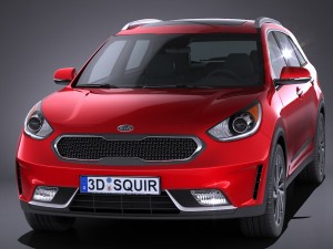 Kia Niro 2017 3D 모델