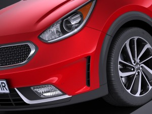Kia Niro 2017 3D 모델