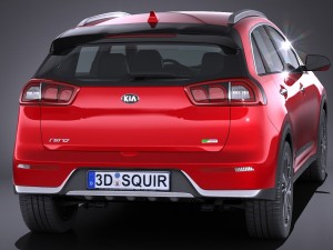 Kia Niro 2017 3D 모델