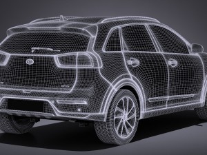 Kia Niro 2017 3D 모델