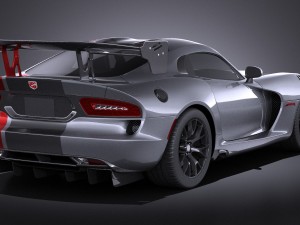 Dodge Viper ACR 2016 vray 3D मॉडल
