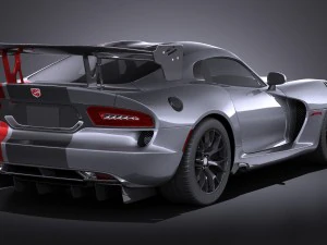 Dodge Viper ACR 2016 vray 3D Model