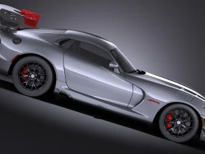 Dodge Viper ACR 2016 vray 3D Model