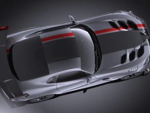Dodge Viper ACR 2016 vray 3D Model
