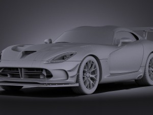 Dodge Viper ACR 2016 vray 3D मॉडल