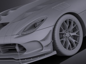 Dodge Viper ACR 2016 vray 3D मॉडल