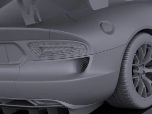 Dodge Viper ACR 2016 vray 3D Model