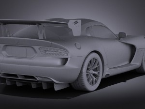 Dodge Viper ACR 2016 vray 3D मॉडल