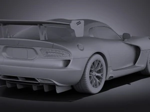 Dodge Viper ACR 2016 vray 3D Model