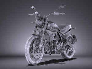 Ducati Scrambler Icon 2015 vray 3D Modell