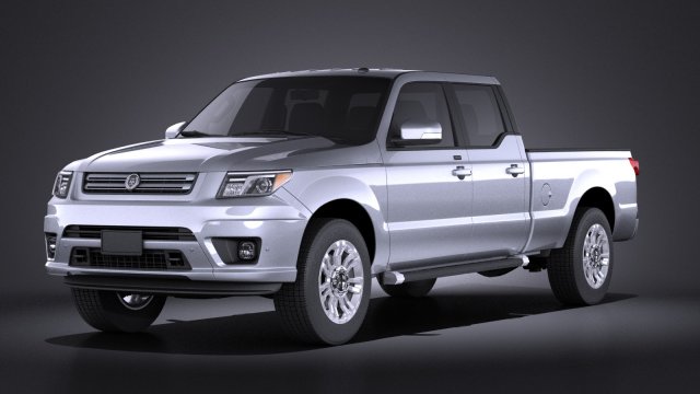 Generic Average Pickup 2015 vray 3D Model .c4d .max .obj .3ds .fbx .stl .blend