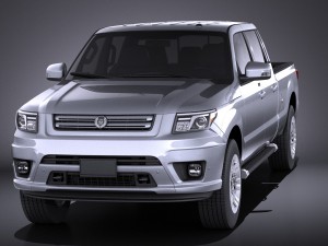 Generic Average Pickup 2015 vray 3D Model