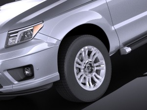 Generic Average Pickup 2015 vray 3D Model