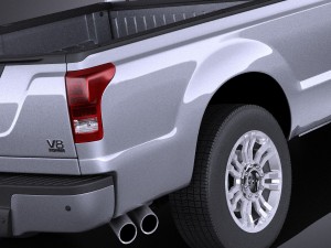 Generic Average Pickup 2015 vray 3D Model