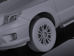 Generic Average Pickup 2015 vray 3D Model