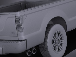 Generic Average Pickup 2015 vray 3D Model