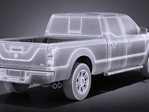 Generic Average Pickup 2015 vray 3D Model