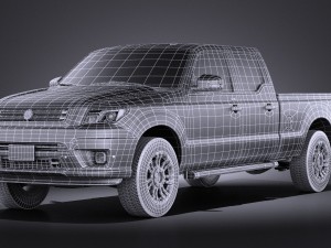 Generic Average Pickup 2015 vray 3D Model