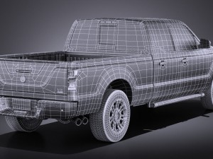 Generic Average Pickup 2015 vray 3D Model