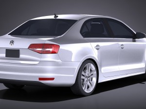 Volkswagen Jetta USA Regular 2017 3D Модель