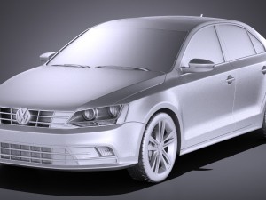 Volkswagen Jetta USA Regular 2017 3D Модель