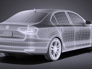Volkswagen Jetta USA Regular 2017 3D Модель