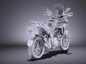 Ducatti Multistrada 1200 2015 vray 3D Модель