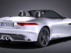 Jaguar F-type British Design Edition Cabrio 2017 Modelo 3D