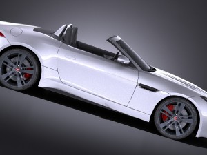 Jaguar F-type British Design Edition Cabrio 2017 Modelo 3D