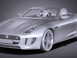 Jaguar F-type British Design Edition Cabrio 2017 Modelo 3D