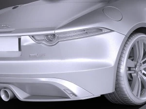Jaguar F-type British Design Edition Cabrio 2017 3D Model