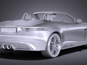 Jaguar F-type British Design Edition Cabrio 2017 Modelo 3D