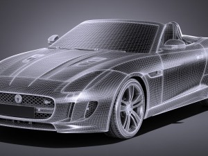 Jaguar F-type British Design Edition Cabrio 2017 Modelo 3D