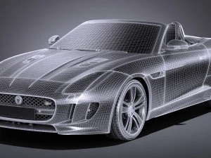Jaguar F-type British Design Edition Cabrio 2017 3D Model