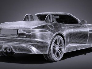 Jaguar F-type British Design Edition Cabrio 2017 Modelo 3D