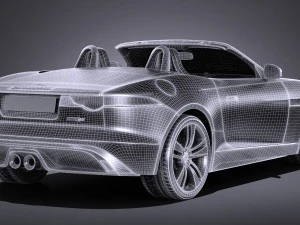 Jaguar F-type British Design Edition Cabrio 2017 3D Model