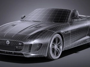 Jaguar F-type British Design Edition Cabrio 2017 3D Model