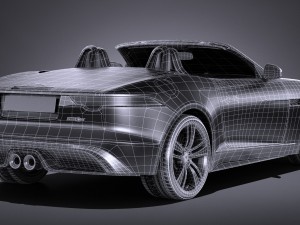 Jaguar F-type British Design Edition Cabrio 2017 Modelo 3D